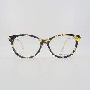 Bottega Veneta BV1039O 002 New Glossy Tortoise Eyeglasses 53mm with case